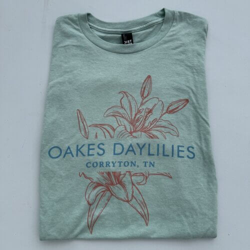 Oakes Daylilies green Lily tee